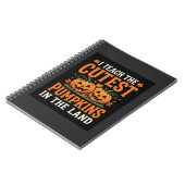 Carnet Professeur Halloween Conception de citrouilles les (Côté gauche)