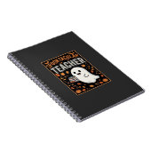 Carnet Professeur Squelettique Halloween Fantôme Création (Côté Droit)