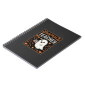 Carnet Professeur Squelettique Halloween Fantôme Création (Côté gauche)