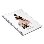 Carnet Professeure de ballet élégante Fille de mode (Côté Droit)
