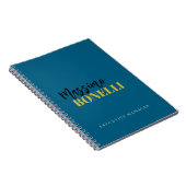 Carnet Professional elegant modern minimalist plain (Côté Droit)