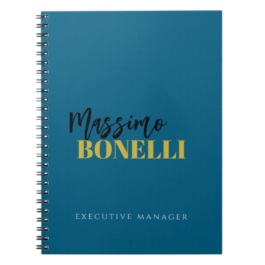 Carnet Professional elegant modern minimalist plain (Devant)