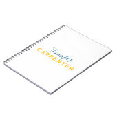 Carnet Professional elegant modern minimalist plain (Côté gauche)