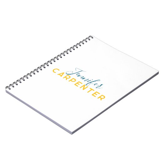 Carnet Professional elegant modern minimalist plain (Côté gauche)