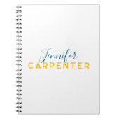 Carnet Professional elegant modern minimalist plain (Devant)