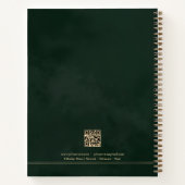 Carnet Professional Emerald Green Gold Company Logo (Dos)