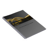 Carnet Professional Gold DNA Strand Luxury Medical (Côté Droit)