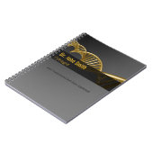 Carnet Professional Gold DNA Strand Luxury Medical (Côté gauche)