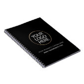 Carnet Professionnel Black Custom Company Logo Entreprise (Côté Droit)