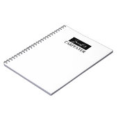 Carnet Professionnel élégant moderne minimaliste simple (Côté gauche)