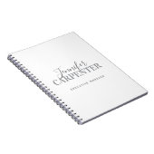 Carnet Professionnel élégant moderne minimaliste uni (Côté Droit)
