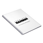 Carnet Professionnel élégant moderne minimaliste uni (Côté Droit)
