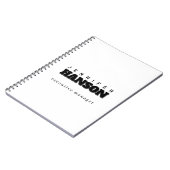 Carnet Professionnel élégant moderne minimaliste uni (Côté gauche)
