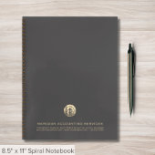 Carnet professionnel Gray Gold
