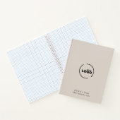 Carnet Professionnel Moderne Logo d'entreprise Beige (Intérieur)