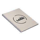 Carnet Professionnel Moderne Logo d'entreprise Beige (Côté Droit)