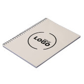 Carnet Professionnel Moderne Logo d'entreprise Beige (Côté gauche)