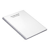 Carnet Professionnel Moderne Minimaliste Simple (Côté Droit)