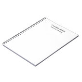 Carnet Professionnel Moderne Minimaliste Simple (Côté gauche)