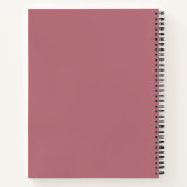 Carnet Professionnel Moderne Rose Rose or (Dos)