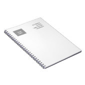 Carnet Professionnel Moderne Simple Clair (Côté Droit)