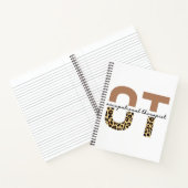 Carnet Professithérapeute OT cheetah cadeaux (Intérieur)