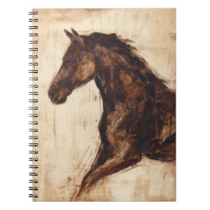 Carnet Profil de cheval sauvage Brown