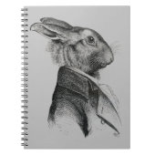 Carnet Profil de portrait de lapin (Devant)