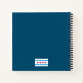 Carnet Profil de White Chicago "L" sur Blue Arrière - pla (Dos)