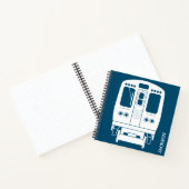 Carnet Profil de White Chicago "L" sur Blue Arrière - pla (Intérieur)