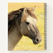 Carnet Profil du cheval beige (Dos)