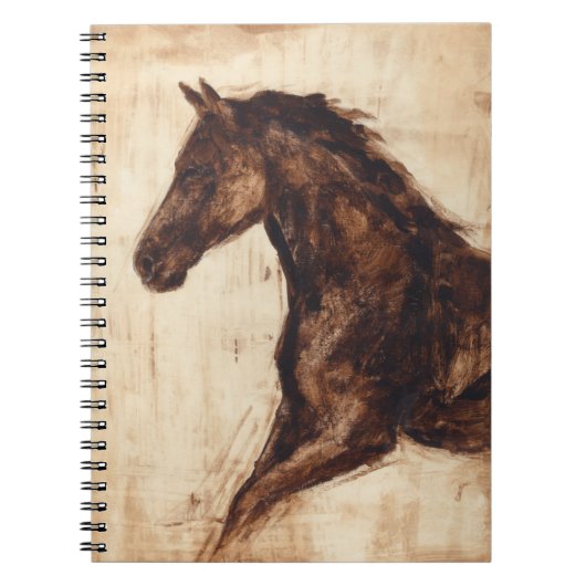 Carnet Profil du cheval sauvage Brown (Devant)