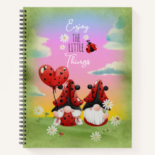 Carnet Profitez des petites choses avec Ladybug Gnomes