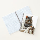 Carnet Profitez du thé d'hiver de chat (Intérieur)