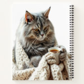 Carnet Profitez du thé d'hiver de chat (Dos)