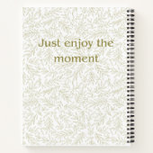 Carnet "Profitez simplement du moment" Botanique Pleine C (Dos)