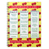 Carnet Programme de nettoyage des journaux du ménemaker (Devant)