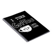 Carnet Programmer Coffee Joke Software Coder (Côté Droit)