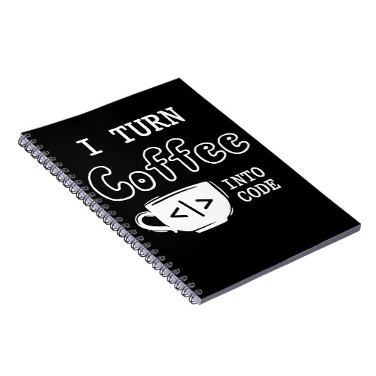 Carnet Programmer Coffee Joke Software Coder (Côté Droit)