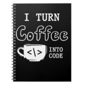 Carnet Programmer Coffee Joke Software Coder (Devant)
