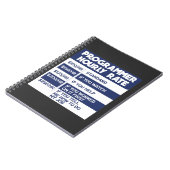 Carnet Programmeur amusant Taux horaire Codeur informatiq (Côté gauche)