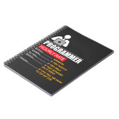 Carnet Programmeur de taux horaire - salaires drôles (Côté gauche)