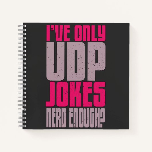 Carnet Programmeur informatique udp Joke (Devant)