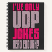 Carnet Programmeur informatique udp Joke (Devant)