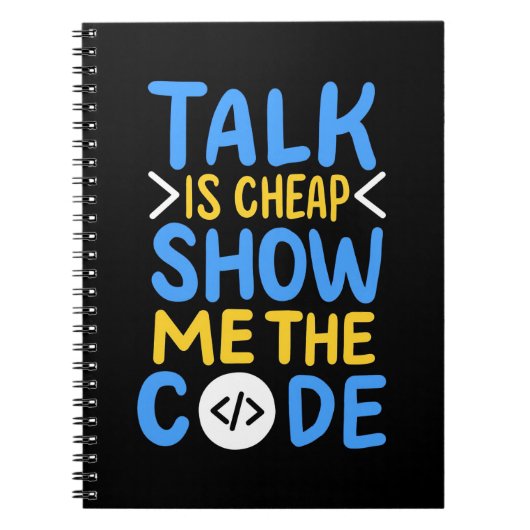 Carnet Programmeur Me Montre Le Code (Devant)