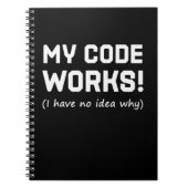 Carnet Programmeur Mon code fonctionne (Devant)