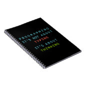 Carnet “Programming Quote Notebook for Coders & Developer (Côté Droit)