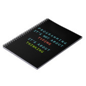 Carnet “Programming Quote Notebook for Coders & Developer (Côté gauche)