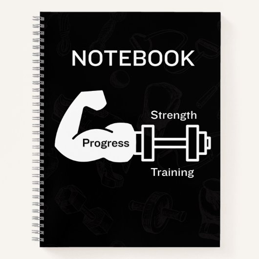 Carnet Progrès de l'entraînement en force (Devant)