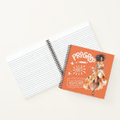 Carnet Progrès, pas perfection élégante femme d'affaires (Intérieur)